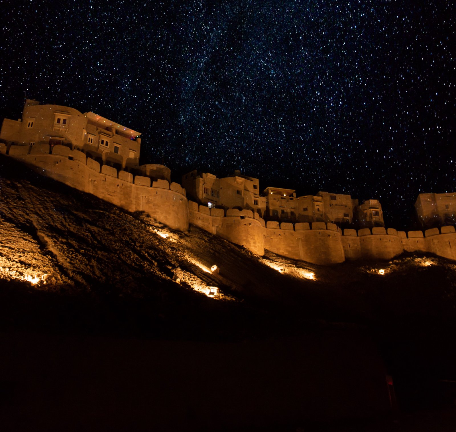 Jaisalmer fort in golden desert light